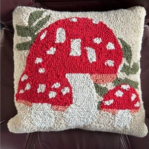 Pillow with super cute mushroom design